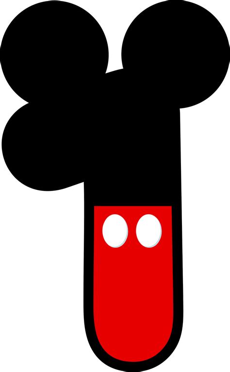 Number 1 Clipart Mickey Mouse Number 1 Mickey Mouse Transparent Free