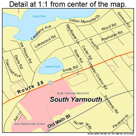 South Yarmouth Massachusetts Street Map 2566035