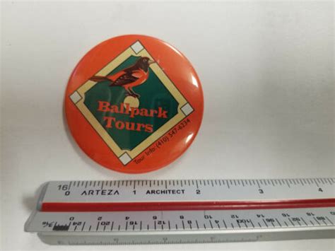 Baltimore Orioles Mlb Round Ballpark Tours Button Pin Ebay