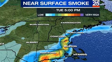 Air Quality Alert Issued As Smoke From Nova Scotia Wildfire Wafts Into Massachusetts Boston 25