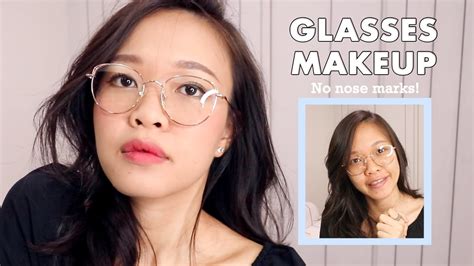 glasses makeup full routine easy tips and hacks for asians korean natural look youtube