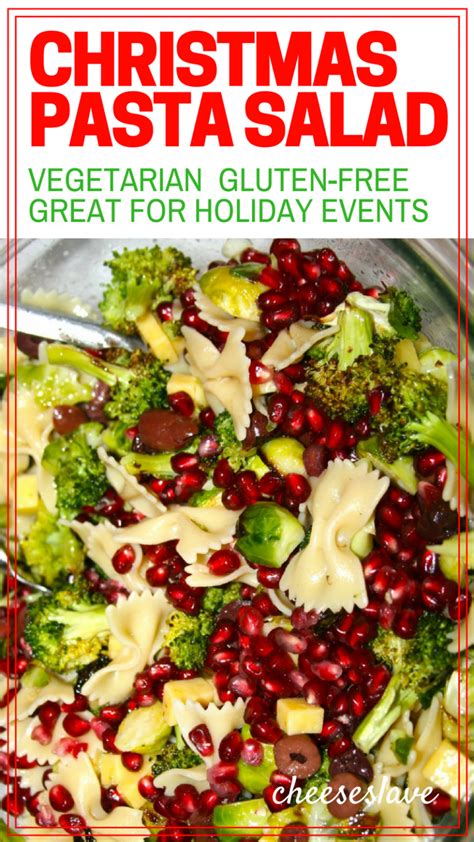 A bright and fresh christmas pasta salad is the perfect dish to bring for a holiday gathering. Christmas Pasta Salad | Christmas pasta, Christmas potluck dishes, Potluck dishes
