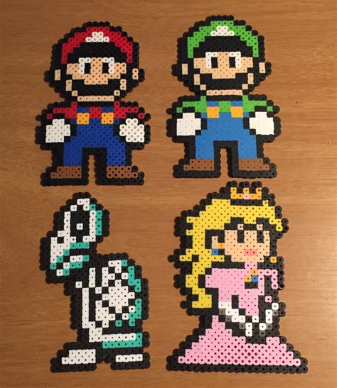 Mario Perler Beads Pixel Art Super Mario Bros Video Game Hong Kong