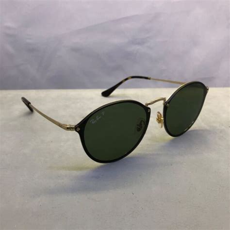 Ray Ban Round Blaze Gold Rb3574n 0019a 59 14 Large Polarized