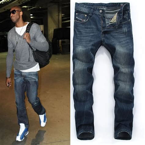 World Famous Brand Men Jeans Fashion Designer Denim Blue Disel Pants