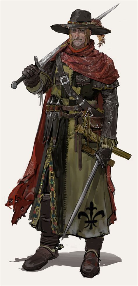 Swordsman By Two B Imaginarywarriors Fantasy Character Design