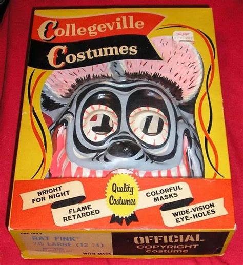 Vintage Rat Fink Halloween Costume By Collegeville Costumes Vintage