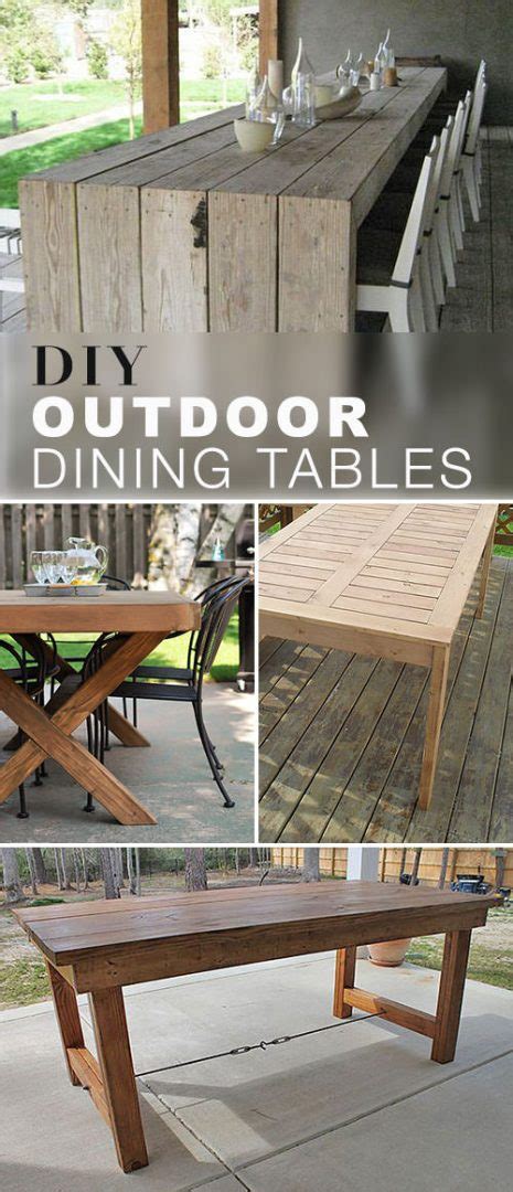 Diy Outdoor Dining Table Ideas And Projects The Garden Glove
