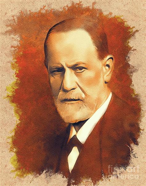 Sigmund Freud Painting By Esoterica Art Agency Fine Art America