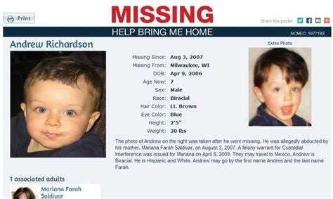 Help Find Wisconsins Missing Children