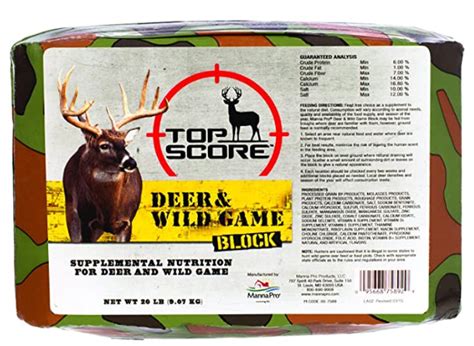 Top Score Deer And Wild Game Block