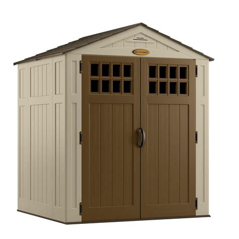In a hotter region, purchasing a plastic shed with uv protected technology will help to prevent fading. Suncast BMS6510 Sierra 6' x 5' Resin Storage Shed