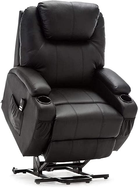 More4homes Cinemo Dual Motor Electric Riser Recliner Armchair Mobility Bonded Leather Massage