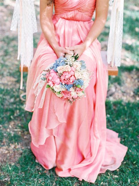 Pink Silk Bridesmaid Gown Elizabeth Anne Designs The Wedding Blog