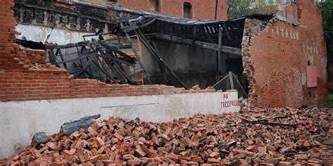 Wall Of Historic Downtown Building Collapses