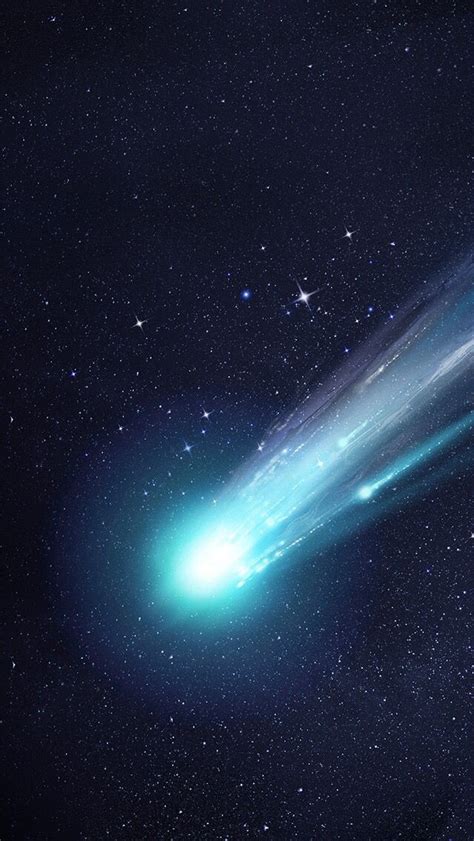 Blue Comet Astronomy Wallpaper Space Galaxies
