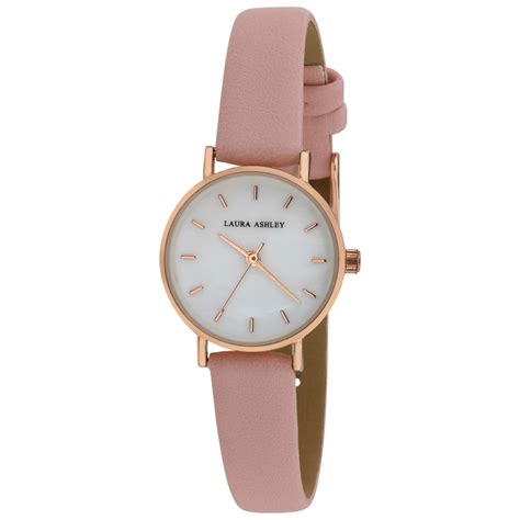 Morningsave Laura Ashley Womens 26mm Slim Mop Dial Vegan Leather