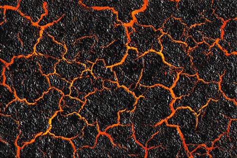 Lava Texture And Cracked Ground Surface Stock Photo Download Image