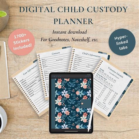 Digital Custody Planner Custody Planner Goodnotes Planner Digital