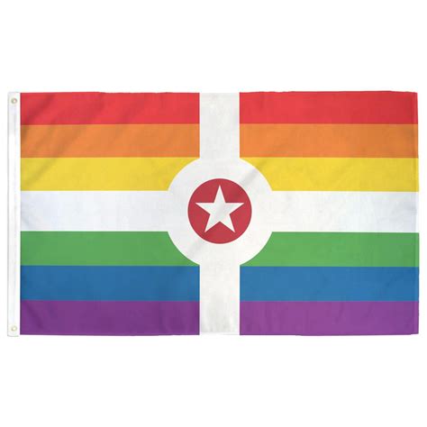 Rainbow Indianapolis Flag Flags For Good