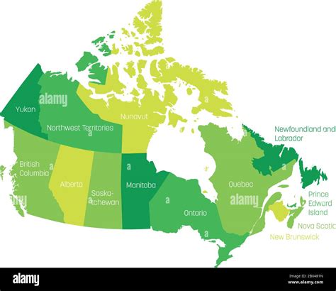 Detailed Map Of Canadian Provinces