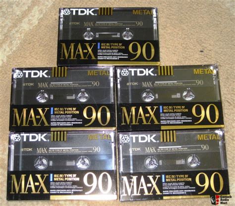 tdk ma x 90 metal blank tape brand new seal 5 units photo 616779 canuck audio mart