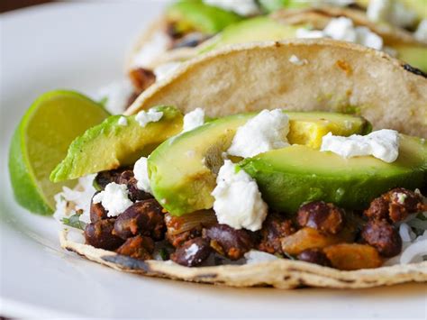 Preheat the grill or grill pan with avocado oil and bring to medium high heat. Achiote Black Bean Tacos with Grilled Avocado and Goat ...