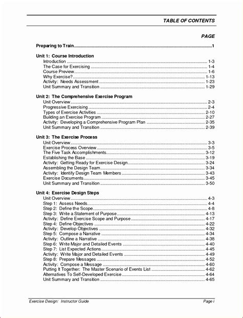 11 Excel Table Of Contents Template Excel Templates
