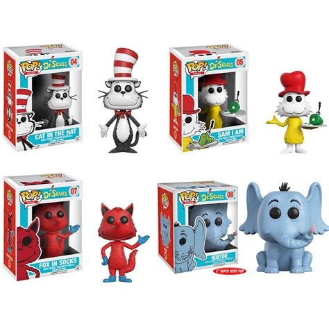 Dr Seuss Funko Pop Collectors Set Seuss Crafts Kitty Games Funko Pop