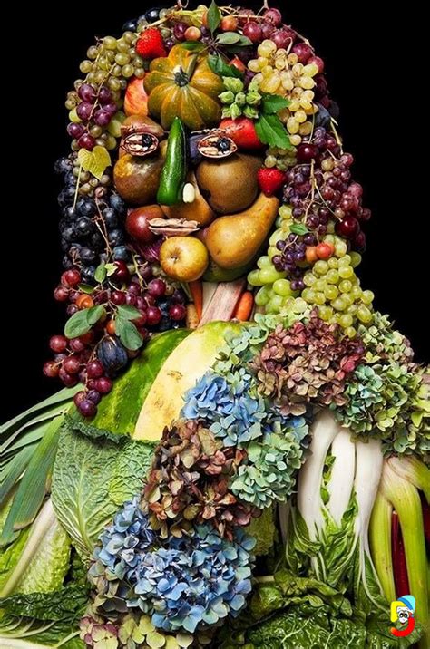 Amazing Fruits And Vegetable Faces Fruit Art Food