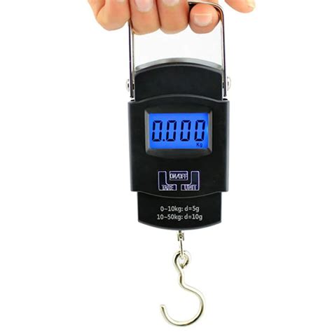 50kg 10g Electronic Portable Digital Scale Hanging Hook Fishing Travel