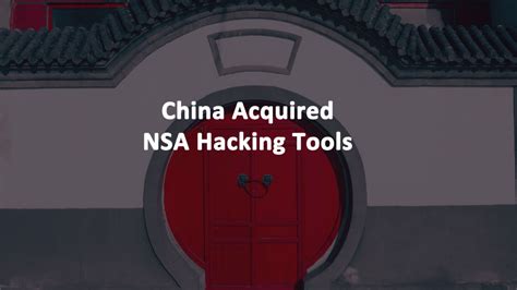 China Acquired Nsa Hacking Tools