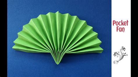 Useful Origami Paper Pocket Folding Fan Very Handy In Summer