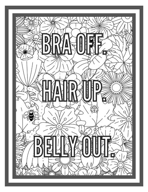 Printable Relaxing Coloring Pages For Pregnant Moms Etsy