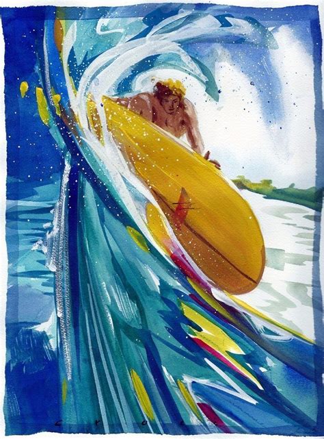 A Fine Line With Ron Croci Surfd Surf Art Surf Painting Modern