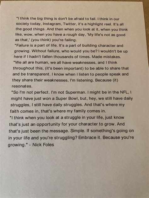 Nicholas edward foles is an american football quarterback for the chicago bears of the national football league. Sam Farmer on Twitter: "I printed this Nick Foles quote because it is just so excellent:…