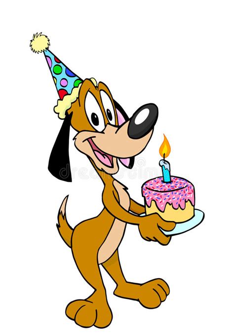 Happy Birthday Dog Stock Illustration Illustration Of