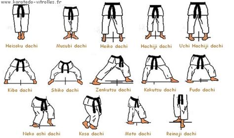 Some stances focus more on mobility than stability, and vice versa. Épinglé sur Karate Do