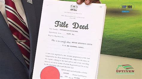 Land Ownership Acquiring A Title Deed Youtube
