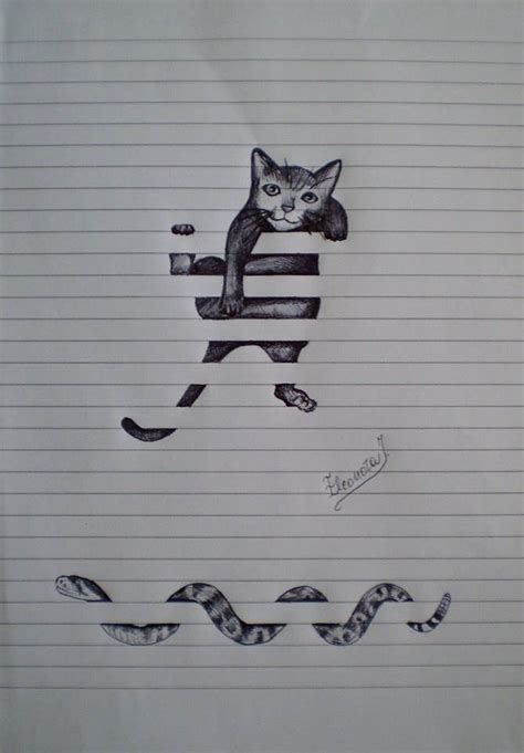 Gallery67875083sketches Cat Snake