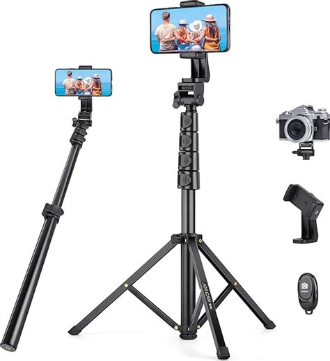 JOILCAN Handy Stativ Ständer 177 8 cm Selfie Stick mit Fernauslöser
