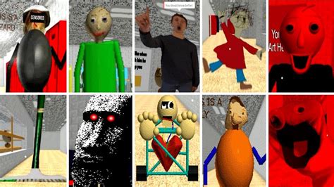 All Characters Baldis Basics In Education And Learning Beta Youtube