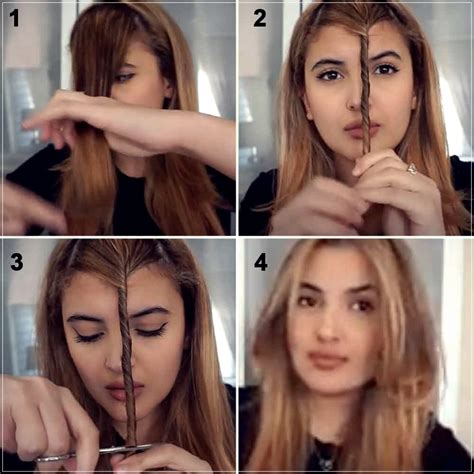 How To Cut The Bangs Yourself Easy Ways