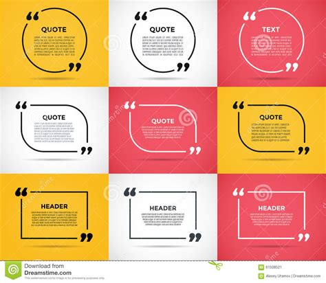 7,000+ vectors, stock photos & psd files. Website Review Quote Blank Template Stock Vector - Image: 61508521
