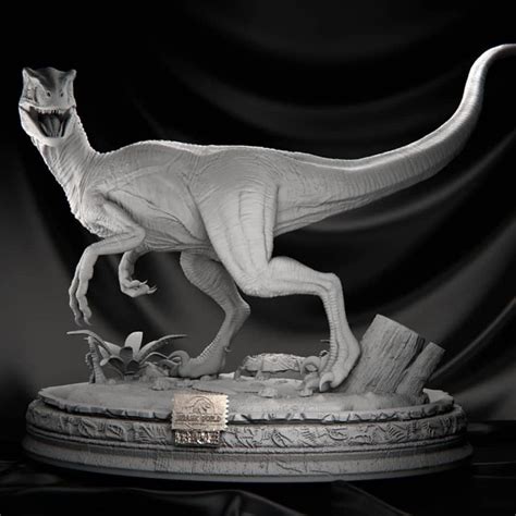 Blue Velociraptor Jurassic Park Stl 3d Print Files