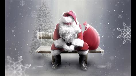 Photo Manipulation Santa Claus And Dramatic Winter Snow Photoshop