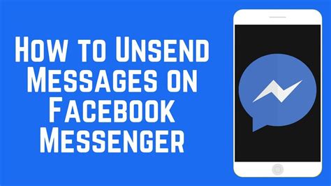 How To Unsend Messages On Facebook Messenger Youtube