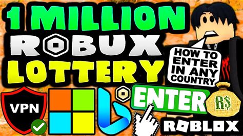 How To Enter The 1000000 Robux Lottery Roblox Microsoft Rewards 1