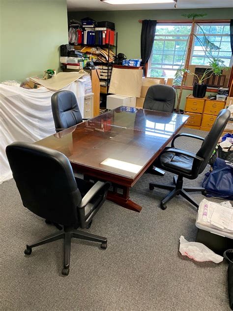 CONFERENCE ROOM /DINING ROOM TABLE and ROLLING CHAIRS - South Windsor, CT Patch