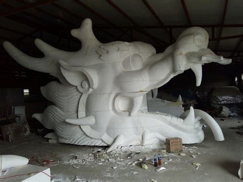 泡沫雕塑半成品绿鲤鱼与驴1 站酷zcool
